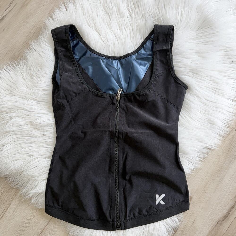 Kewlioo women's front-zip heat-trapping sauna vest Small/medium Weigh loss